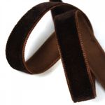Лента бархатная (тесьма) 10.0 мм / 22.86±1 метров, арт.10VR72 нейлон цв.коричневый