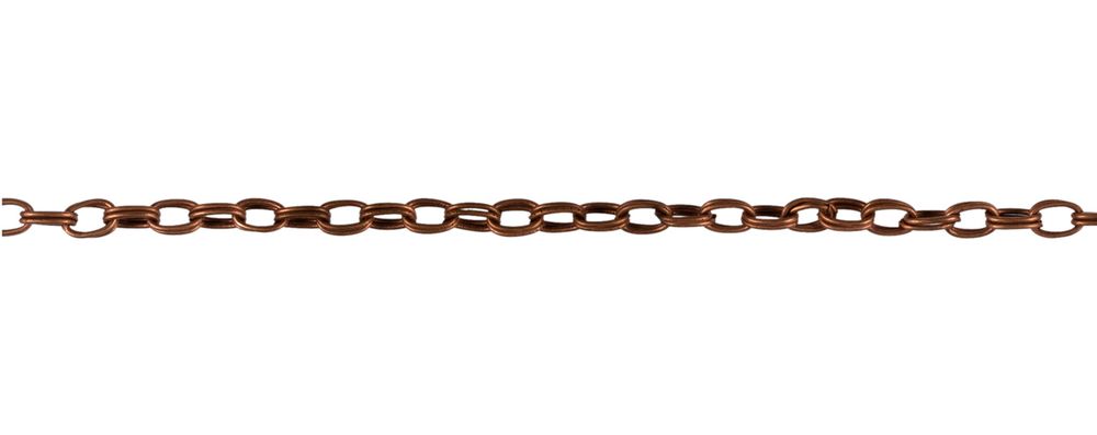 Цепочка декоративная 6.5х4.5 мм, 25 м,±0.5 м, под медь, Micron MI-11