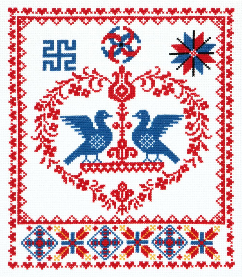 Набор для вышивания нитками Чудесная игла, Счастливая семья 23х28 см