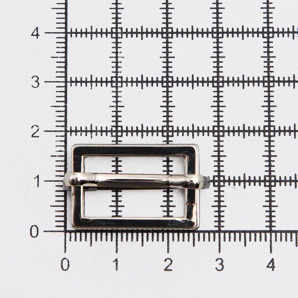 Рамка регулировочная металл литая с подвижной планкой 20 мм /25х17 мм, ⌀2.5 мм/, никель, 4 шт
