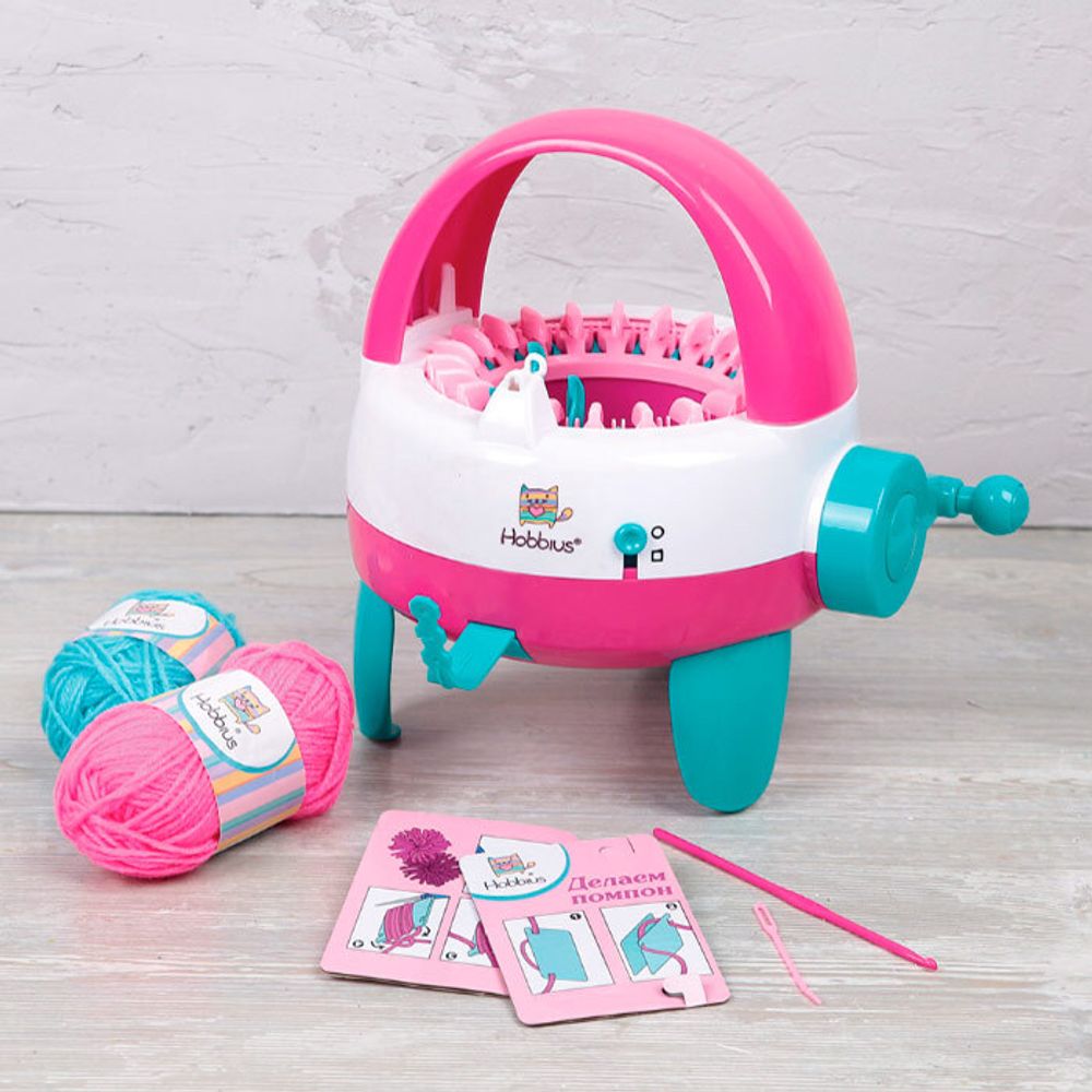Детская вязальная машинка 19х19х26 см, 01, Hobbius MKC-01, УЦЕНКА