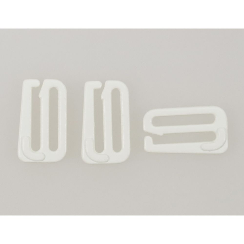 Крючки для бюстгальтера металл 15.0 мм, 004 приглушенный белый, Arta, 50 шт