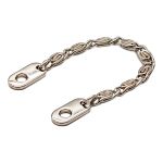 Вешалка-цепочка для одежды 110х5 мм, никель, 10 шт