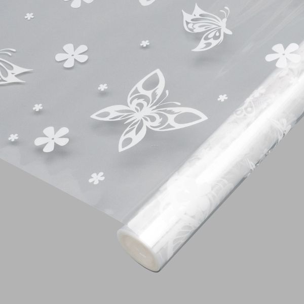 Пленка Летящие Бабочки, белые, 70 см / 9.14±5% метра