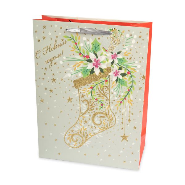 Подарочный пакет 210 г/м², 30х42х12 см, 12 шт, 01, Stilerra NRCL