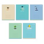 Тетрадь ученическая школьная, выборочный лак, A5 12 л. на скобе 65 г/м², белизна 100% 25 шт линия, 01443 Навстречу знаниям, Светоч Т179