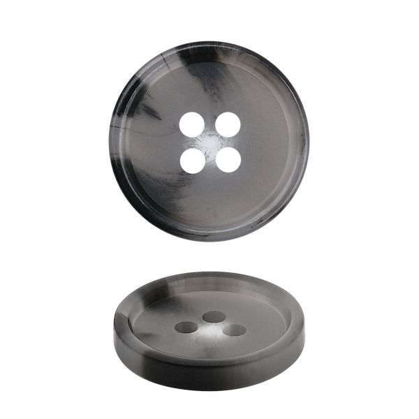 Пуговица 4 прокола 28L=18 мм, Gray, серый, NE144, 36 шт