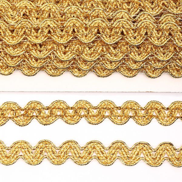 Тесьма отделочная 20 мм / 13.71 метров, TBY 907 цв.золото