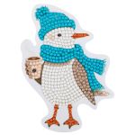 Кристальная (алмазная) мозаика Фрея ALVM-125, магнит, Чайка с кофе, 8.5х12 см