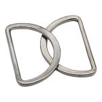 Полукольцо литое металл внутр. 40 мм (внешн. 48х30 мм), 2 шт, Hobby&Pro, чер.никель