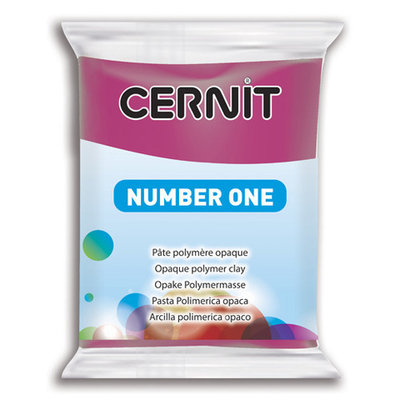 Полимерная глина Cernit №1 запекаемая, классическая 56-62 гр, 411 бордовый