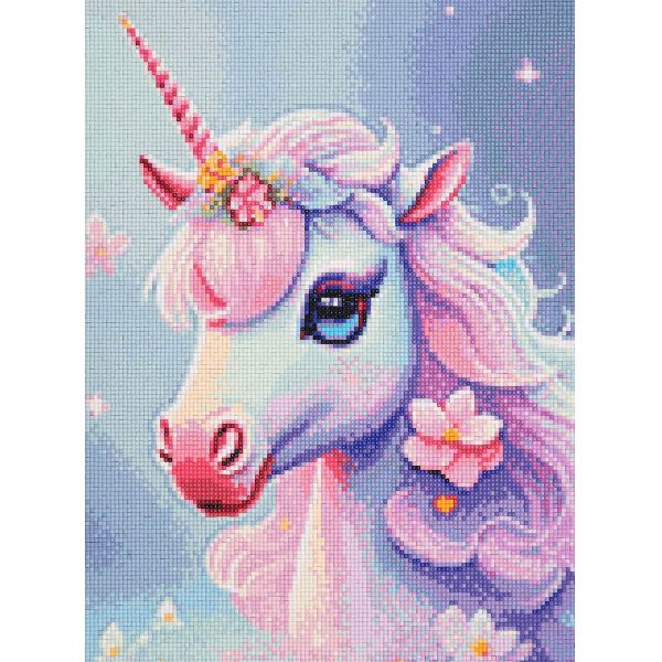 Алмазная (кристальная) мозаика Cristyle, Единорог, 30х40 см