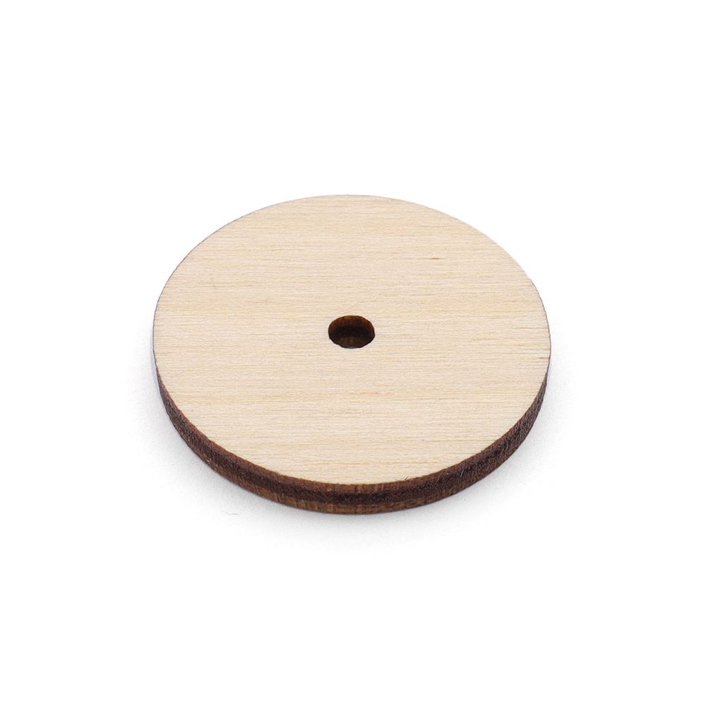 Диск из фанеры 25 мм, толщ. 3.0 мм, уп.10 шт