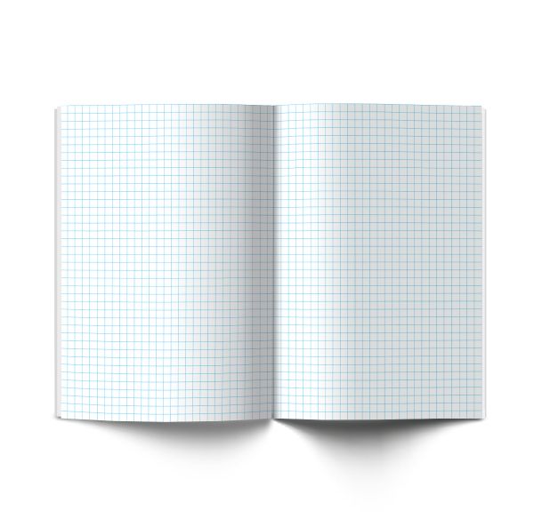 Тетрадь ученическая общая, выборочный лак, A4 80 л. на скобе 65 г/м², белизна 100% 6 шт клетка, 01763 Сквозь синий туман, Светоч Т155