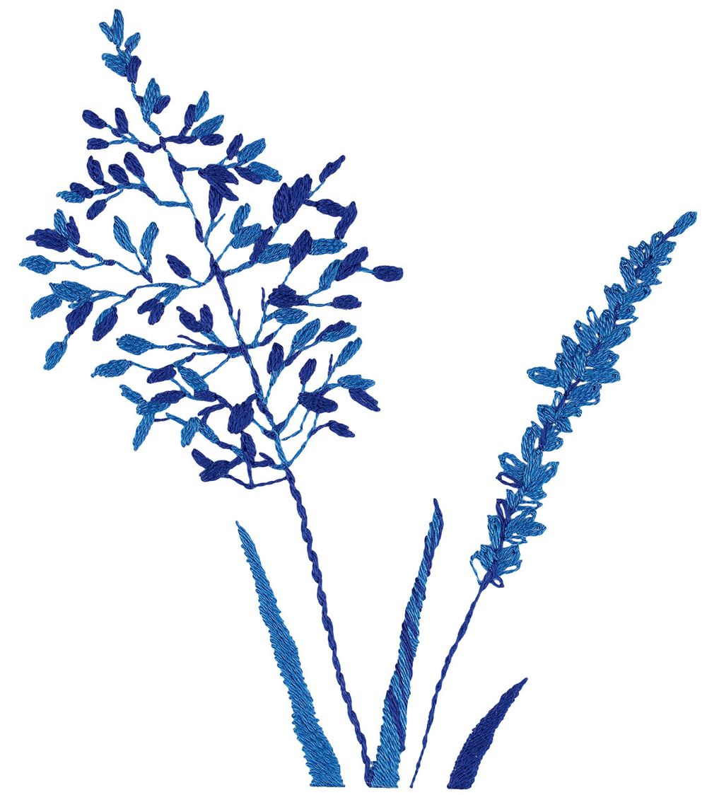 Набор для вышивания нитками Panna Живая картина JK-2285, Сухоцветы, 4х10 см