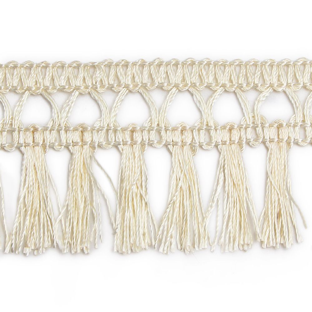 Бахрома отделочная 50.0 мм / 25 метров, кисти, а503 молочный