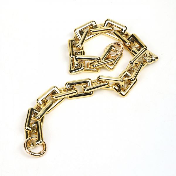 Цепочка для сумки с карабинами металл l=450 мм, шир.20 мм, TBY.109704, цв.золото уп.1шт