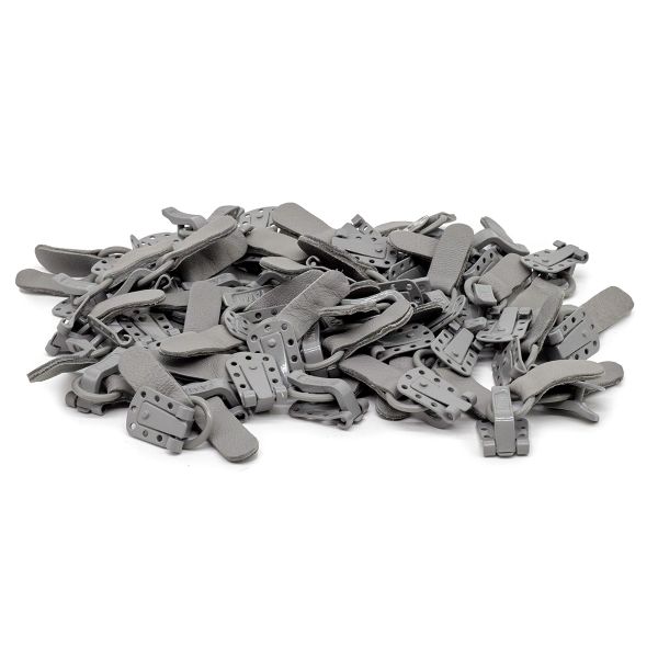 Крючок шубный Amii 50 мм, RAL 7037, 50 шт, серый