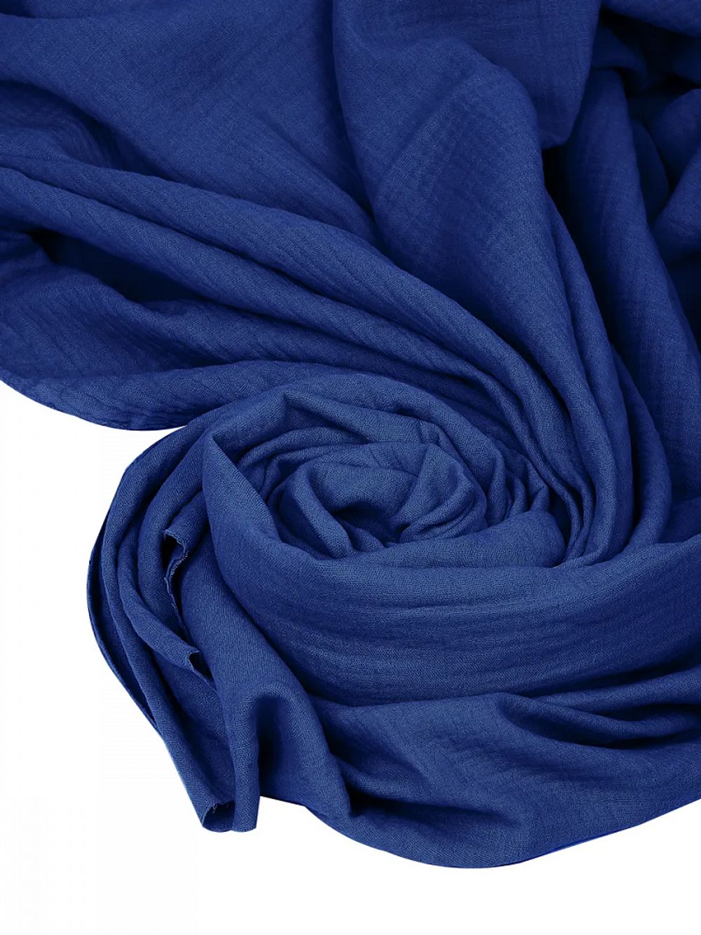 Муслин 125 г/м², 130 см / 25 метров, TBY.Mus.24723.27, цв.27 синий