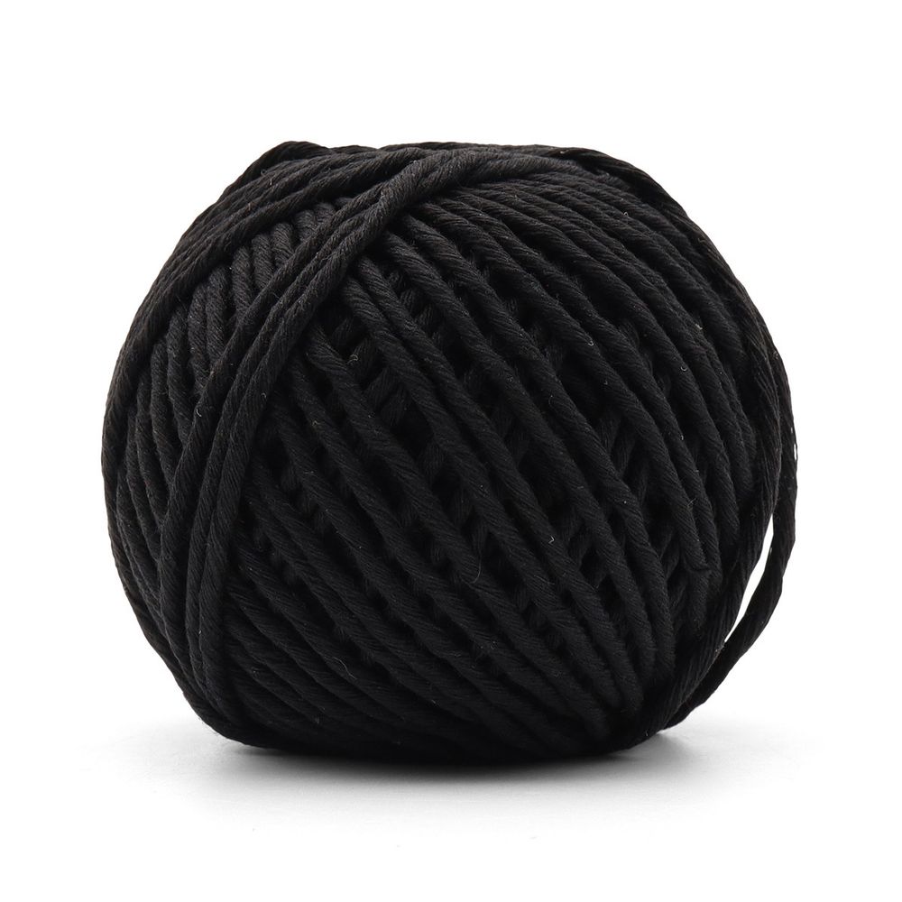 Шпагат х/б ⌀2-3 мм, 50 м, 1500 текс, черный, 70098