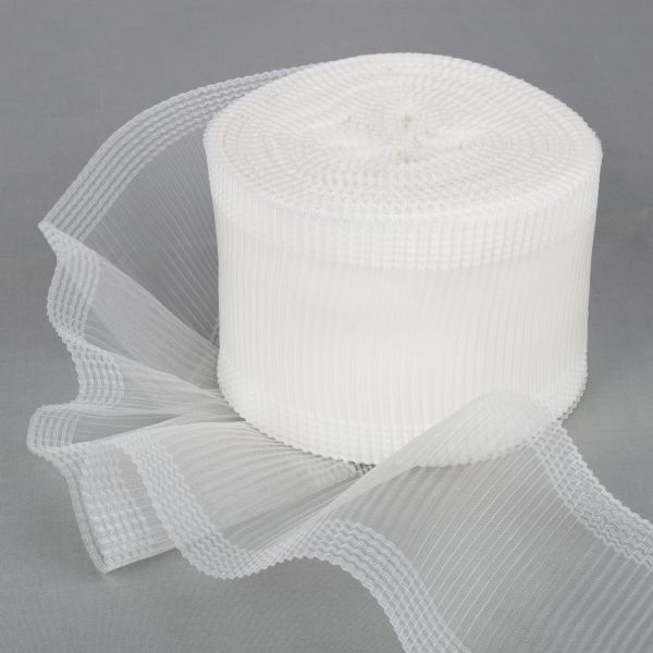 Лента капроновая (органза) 110.0 мм / 50 метров, белый, Gamma С 1692