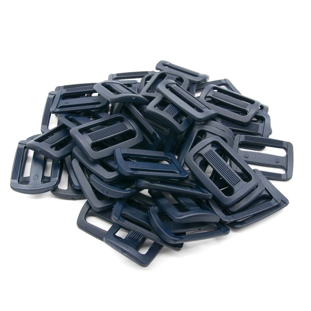 Пряжка, ПА, цветная, 30 мм (57 т.синий), 50 шт