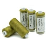 Нитки швейные бытовые Bestex 40/2, 365 м (400 ярд) / 10 кат., 147 болотно-желтый