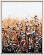 Набор для вышивания нитками Panna PS-7501, Поле на рассвете, 15.5х20.5 см