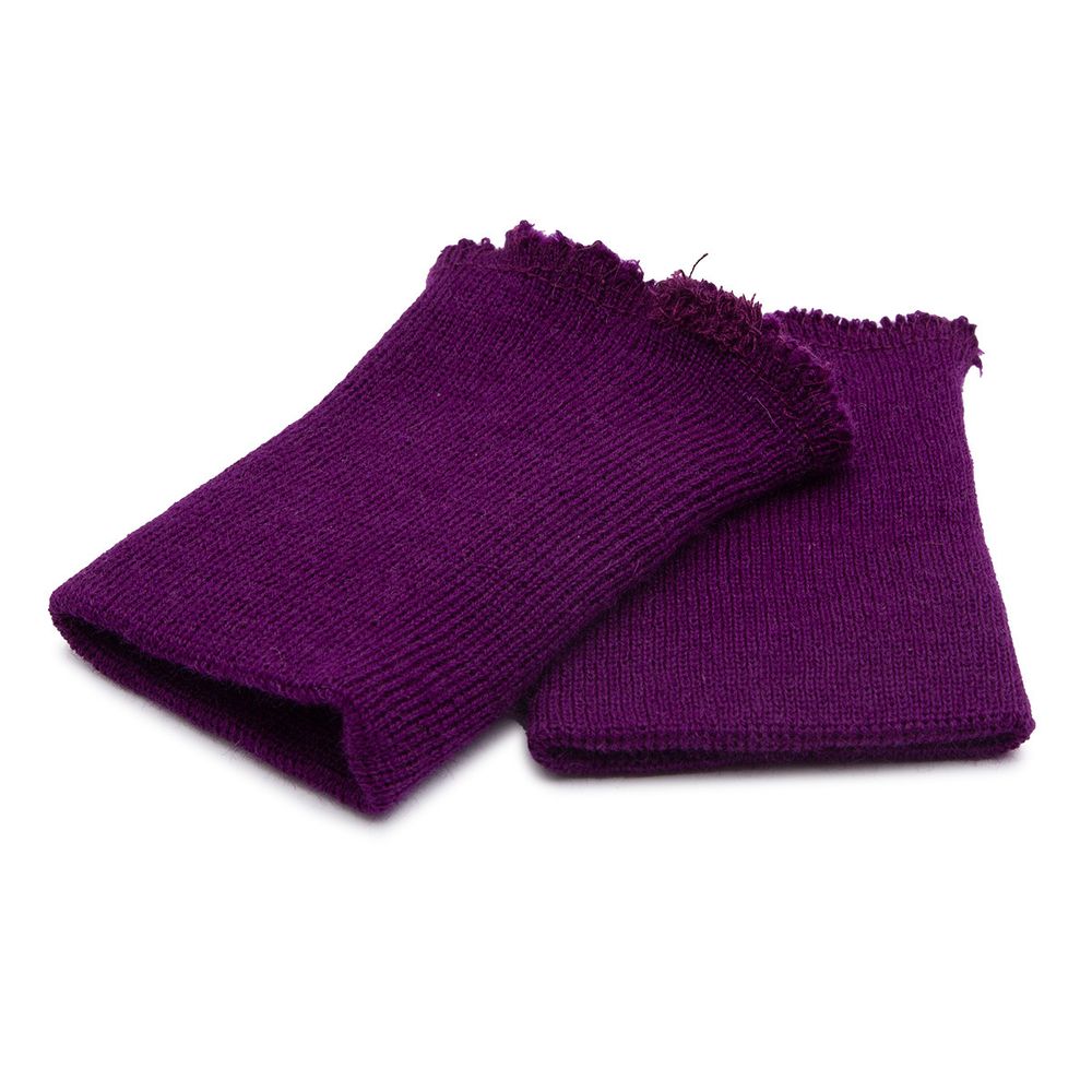 Манжеты трикотажные 7.5х9.0 см, тонкие, 14 кл, 1х1, 945 лиловая орхидея