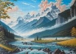 Пазл 2000 элементов, PZL-2000/42 Горный пейзаж с рекой, Фрея