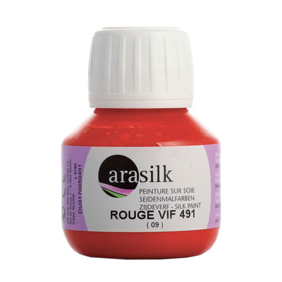 Краска для шелка H Dupont Arasilk, 50мл, 491 ярко-красный