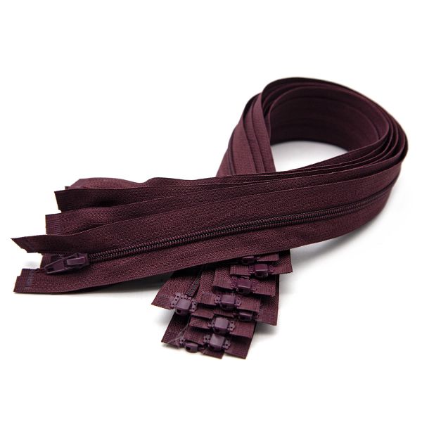 Молния спираль (витая) Т3 (3 мм) 1 зам., разъем., 50 см, 864 т.бордо, 10 шт