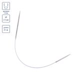 Спицы круговые металл ⌀2.5 мм, 25 см, 1 шт, с металлической леской, Gamma MNF