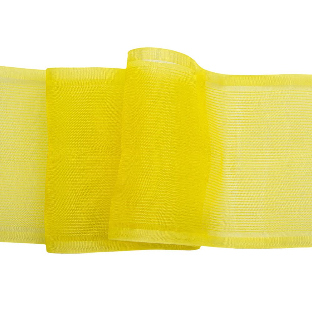 Лента для бантов (капрон) _8 см, 25 м (желтый) С3501
