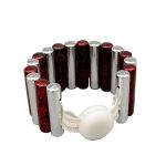 Подхваты шторные магнитные FCK1004 (1 красный/белый)