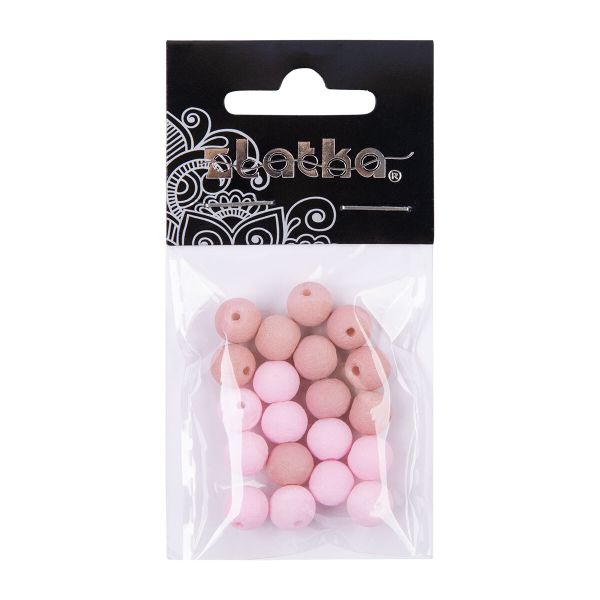 Бусины стекло ⌀8 мм, 100 шт (5х20 шт), №02 ассорти, Zlatka LVBD-02