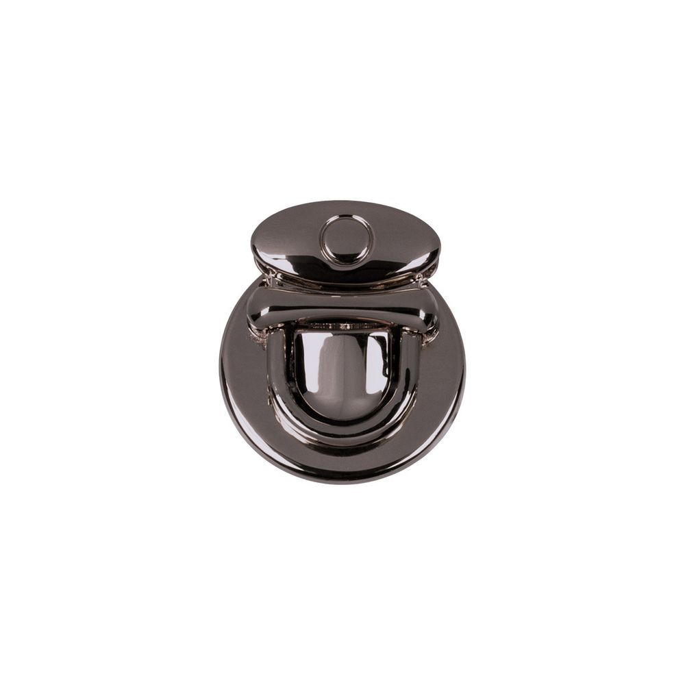 Замок для сумки 25х22 мм, 5 шт, черн.никель, Gamma LBZ-10H