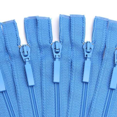 Молния спираль (витая) Arta Т5 (5 мм) 1 зам., разъем., 85 см, цв. 260 голубой, уп.5 шт