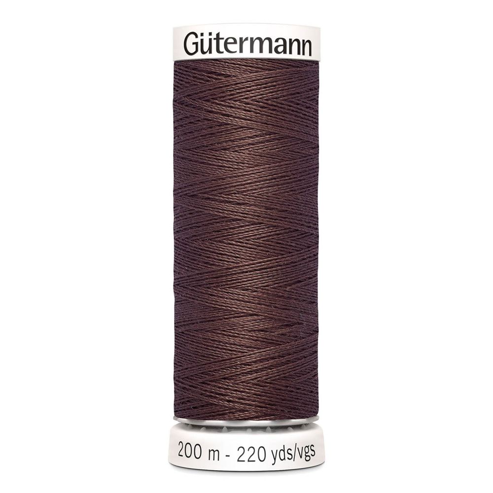 Нитки универсальные Gutermann Sew-all, 200м, 446 сигнальный коричневый, 1 катушка
