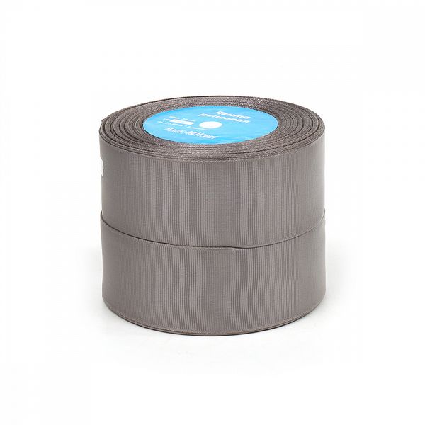 Лента репсовая (в рубчик) 38.0 мм, цв.012 серый For Hobby 2 шт по 22.86м (±1м)