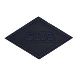 Термоаппликация ромб 95х60мм (Blue2 (синий2)), 2 шт, LA553