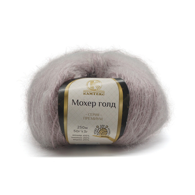 Пряжа Камтекс Мохер Голд / уп.10 мот. по 50 г, 250 м, 231 жемчужная роза
