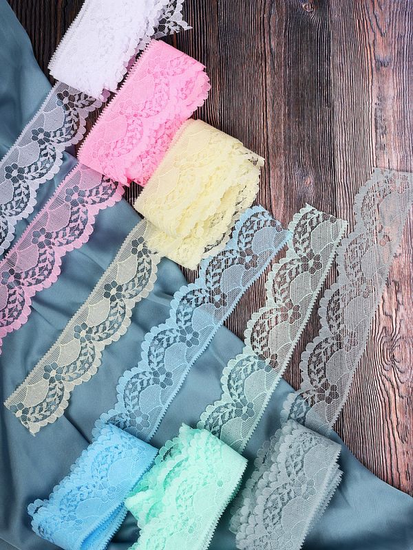 Набор кружева для рукоделия 40 мм, №4 (6 шт по 2 метра)