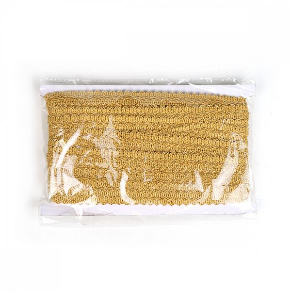 Тесьма отделочная 20 мм, 1-10 цв.золото уп.13.71м