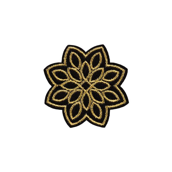 Термоаппликация L №34/5, 5 шт, L208 цветок 5.2х5.2 см, Gamma