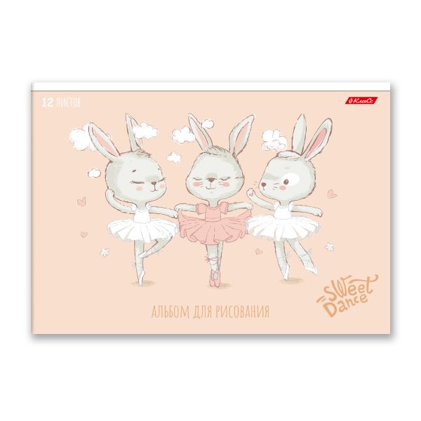 Альбом для рисования 100 г/м², A4 29х20.5 см, 12 л. на скобе, 10 шт, Хвостики 000647, Светоч 12АЛСК4_1_3_9