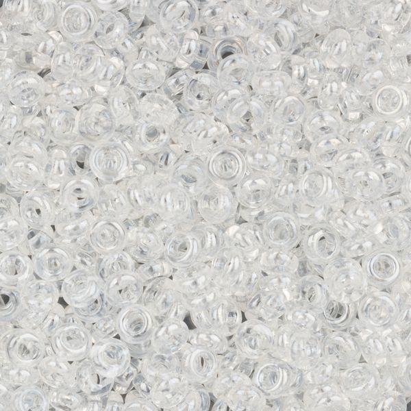 Бисер Toho 8/0 Demi №2, 3 мм, 25 г (5х5 г), №0101 прозрачный/глянцевый