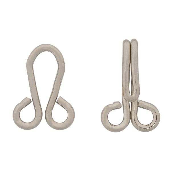 Крючки пришивные 33х12 мм, №10, цв.никель, 200 шт