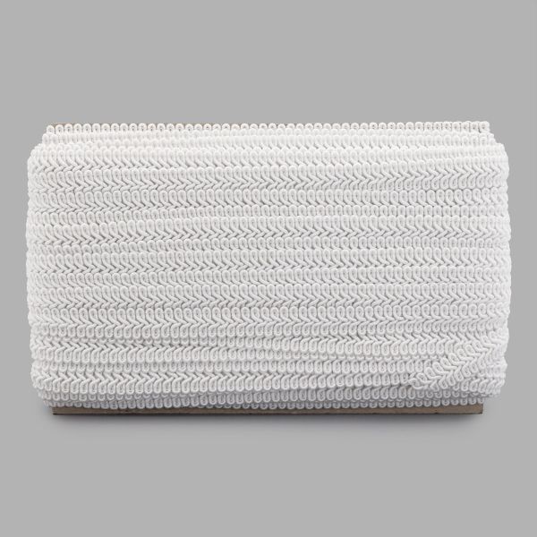 Тесьма отделочная Шанель 13 мм, 25 м, SR001 белый