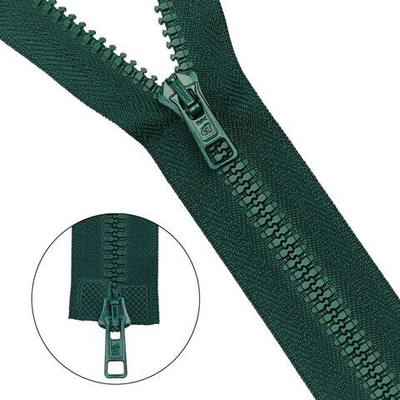 Молния трактор Arta Т6 (6 мм) 2 зам., разъем., 70 см, цв. 054 т.зеленый, уп.5 шт